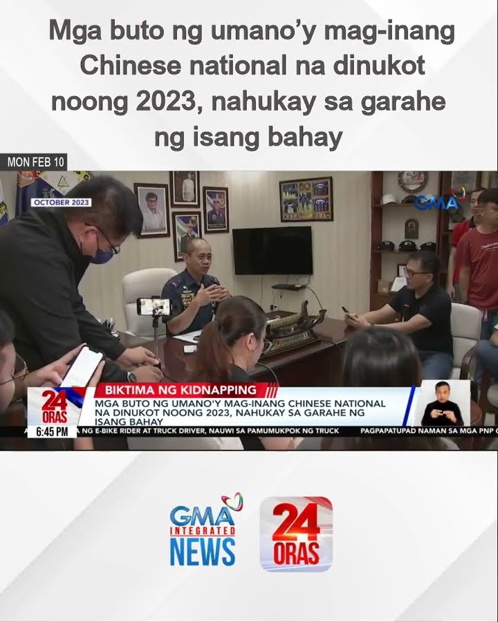 Mga buto ng umano’y mag-inang Chinese national na dinukot noong 2023, nahukay sa garahe... | 24 Oras