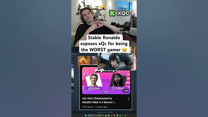 xQc EXPOSED By Stable Ronaldo For Being WORST Gamer 😭 #xqc #stableronaldo #gamer