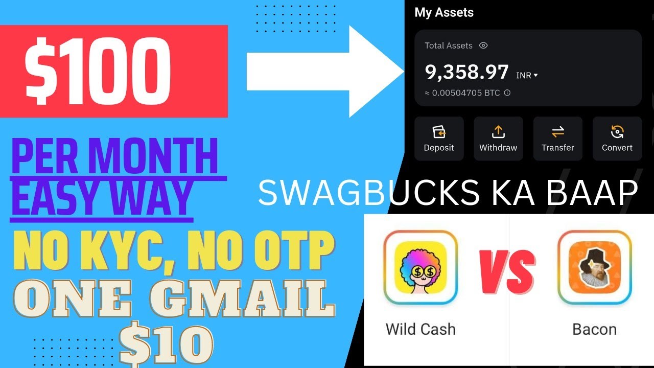 Live Withdrawal Proof of $Dollar💵. | Bacon VS/ Wild cash | New Trick | 2023 New Earning app..!