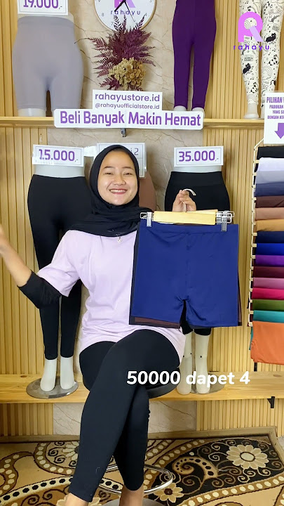 Promo legging pendek short pants isi 6pcs harga cuma…Rp:50.000 aja✨ Cekout sekarang🥰