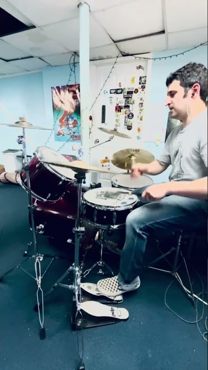Drum clip practicing Patterns of Decay’s new track Of Famine and Plague