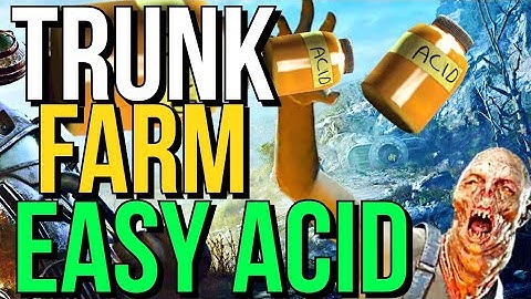 Fallout 76 Steamer Trunk Farm, Easy Acid from Fertilizer Bag! Respawn in Chest! Glitch?