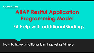 Part 6 : ABAP Restful Application Programming Model (additional Bindings)