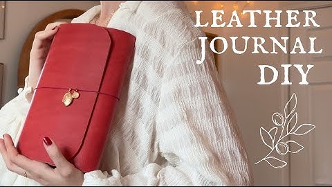 how to make a louise carmen style leather journal 🖋️🕯️ ex. travelers notebook, paper republic (easy)
