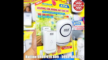 Bộ chuông cổng gọi cửa không dây gia đình cửa hàng ATA AT-988 chống nước khoảng cách xa dùng pin