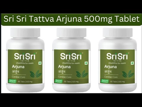 Comprimés Sri Sri Tattva Arjuna 500mg - Boîte De 60, Origine Inde, Neuf, Complément Ayurvédique