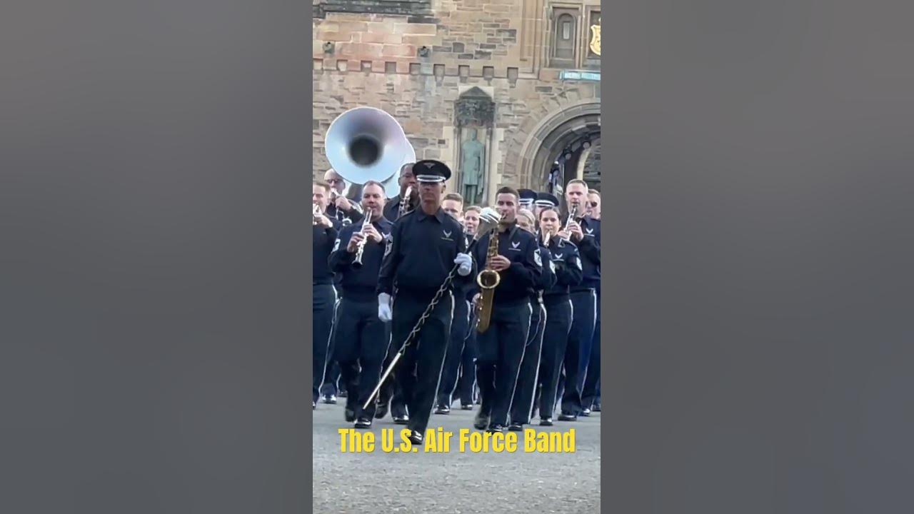 The U.S. Air Force Band rehearsal their Debut . The Royal Edinburgh Military Tattoo 2023