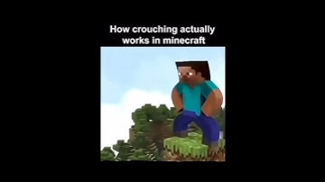 How Crouching Actually Works In Minecraft #shorts #foryou #viral