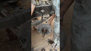 Removing Truck Front Wheel Oil Seal 🔨🚛 #truck #viral #shorts
