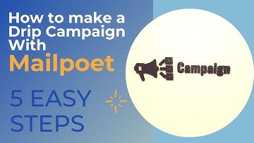 How to make a Drip Campaign with Mailpoet in 5 easy steps -  short guide