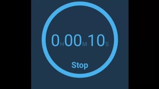 10 seconds countdowntimer clock without sound audio blue clock