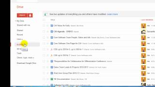 Google Drive Basic Navigation