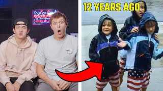 REACTING TO OLD HOME VIDEOS! *12 YEARS AGO*