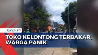Kebakaran Toko Kelontong di Makassar, Warga Panik!