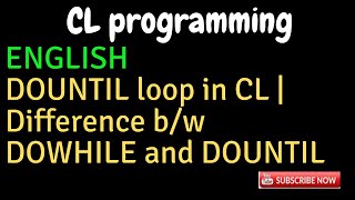IBM i, AS400 Tutorial, iSeries, System i -DOUNTIL loop in CL- difference b/w DOUNTIL & DOWHILE loop