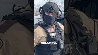 Sheriffs Deputy On Unlawful Embly At Anti-Ice Protest
