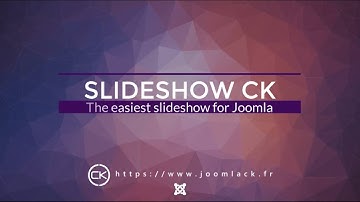 Slideshow CK for Joomla - Very easy to use