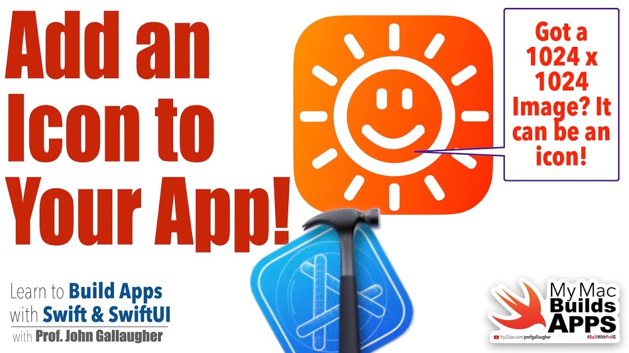 Ch. 1.18 Add an App Icon to a SwiftUI App (2025) - YouTube