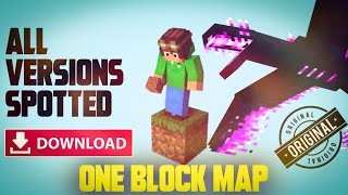 One block survival map for Minecraft PE | Download one block map in Minecraft | Version 1.18 screenshot 2
