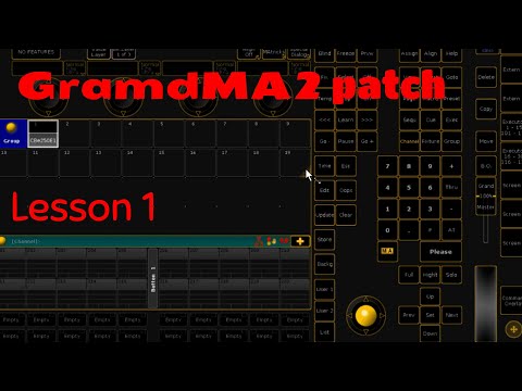 GrandMA2 patch lesson1