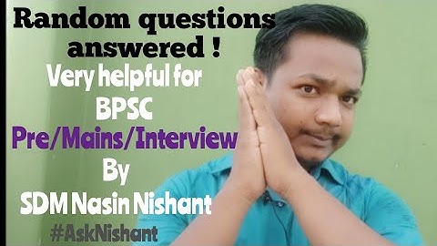 For BPSC Pre/Mains/Interview | Important questions answered | QnA 1 | For 67th BPSC