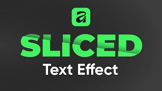 SLICED TEXT effect in Affinity 3