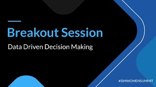 Data Driven Decision Making Panel Discussion Profile