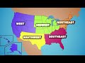 5 regions of the us 