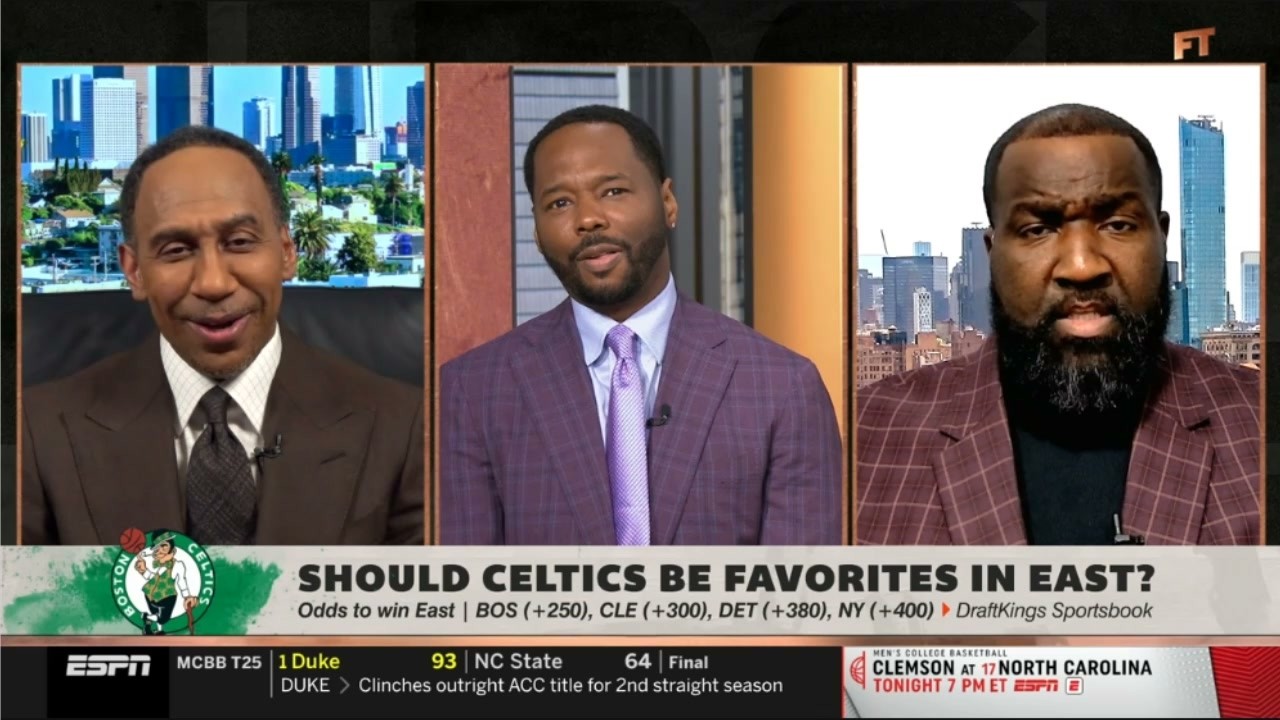 FIRST TAKE | Jaylen Brown is my MVP! - Perkins tells Stephen A. why the Celtics are title favorites