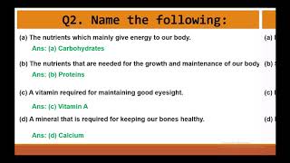 NCERT Solutions for Class 6 Science Chapter 2 Components of Food NCERT Solutions for Class 6 Science Chapter 2 Components of Food