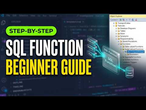 How to create and use a Scalar Function in SQL Server | Basic Tutorial