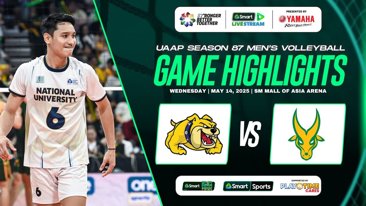 UAAP Season 87 Men's Volleyball Game Highlights - NU vs FEU - YouTube