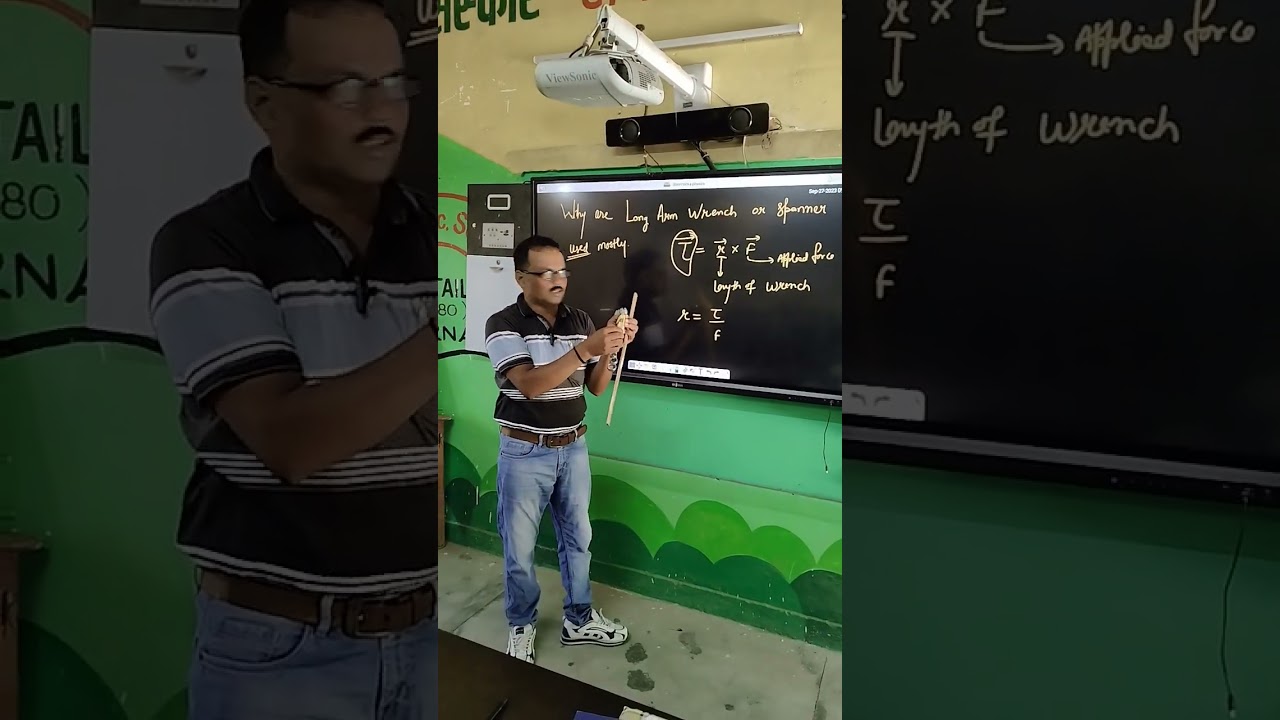 Use of long wrench or spanner for screws.