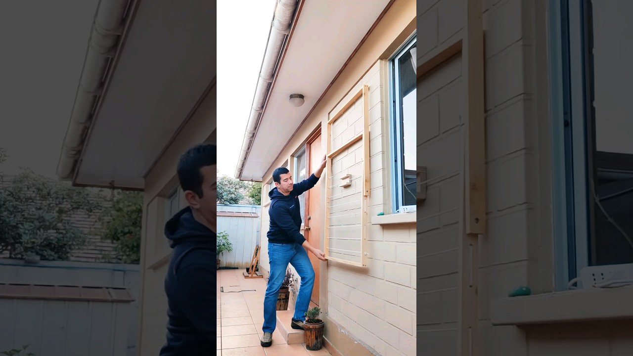 GENIAL IDEA! para espacios pequeños. Tendedero madera plegable 