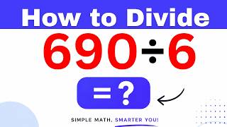 690÷6 Divide 690 by 6 - Long division Method