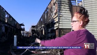 Early morning fire burns two Mandan apartment buildings