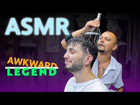 This ASMR MASSAGE Therapy Help You Sleep | Awkward / Legend Emotions In Barber Shop