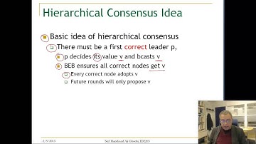 Lecture 9. Unit 2. Regular Consensus Fail-Stop Algorithm