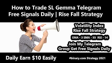 #binarystrategy How to Trade My Binary Telegram Free Signals | Volatility Index Rise Fall Strategy
