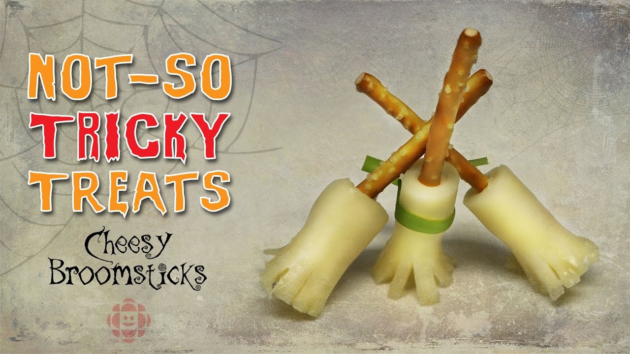 Not-So Tricky Treats: Cheesy Broomsticks - .