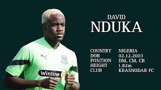 DAVID NDUKA ● Highlights Video 2022/23 ● DM / CM / CB ● KRASNODAR FC