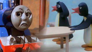 Thomas The Tank Engine scolds Pingu’s Parents for mistreating Pingu (Pingu Runs Away)