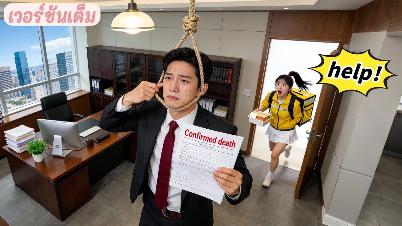 CEO ป่วยหนักคิดผูกคอตาย—แต่สาวส่งอาหารช่วยชีวิตและรักษาเขาหาย! ความรักจึงเริ่มขึ้น!