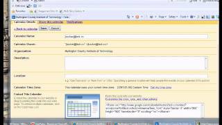 BCIT Google Calendar and Schoolwires