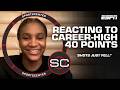 Texas Longhorns' Madison Booker reacts to CAREER-HIGH 40 PTS, Elite 8 run &amp; more! | SportsCenter