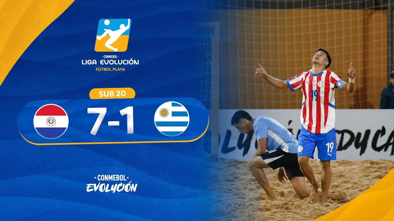 HIGHLIGHTS | PARAGUAY vs. URUGUAY | CONMEBOL LIGA EVOLUCIÓN FÚTBOL PLAYA ZONA SUR - SUB20