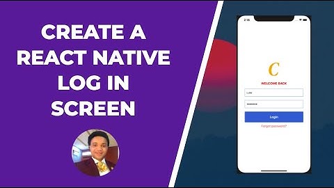 Create A React Native Login Screen