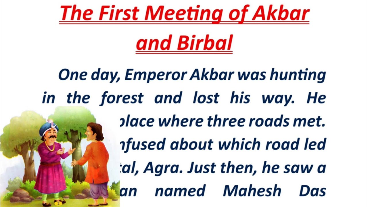 The First meating of Akbar and Birbal । अकबर और बीरबल की पहली मुलाकात। #viral #english #story 📚