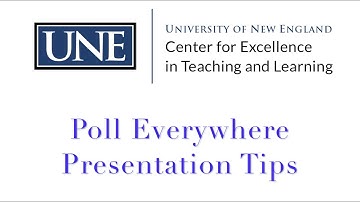 Poll Everywhere: A few presentation tips