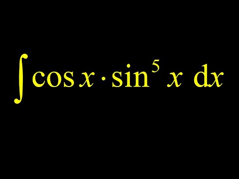 Integral cosx*(sin(x))^5 informal